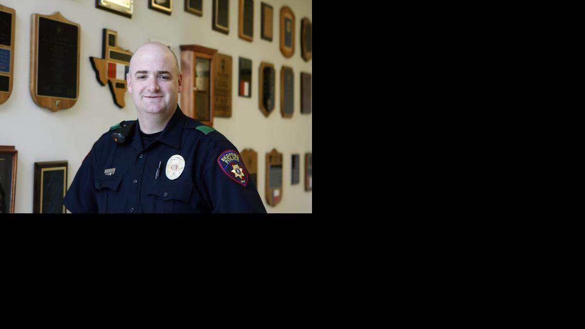 
Bedford police Officer of the Year Todd Davis.
