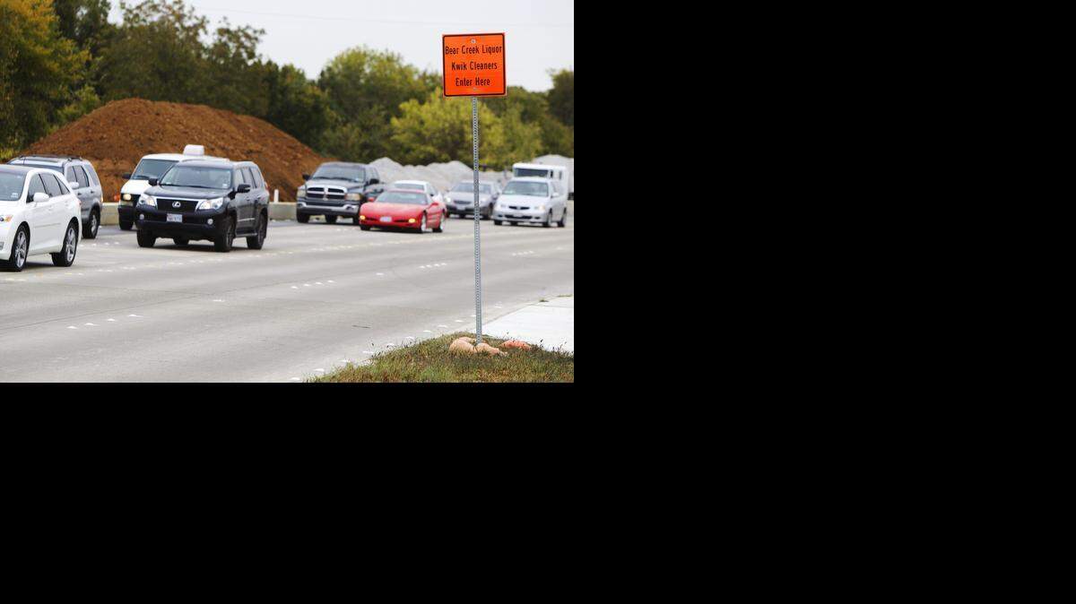 
Construction continues on Texas 26 in front of Bear Creek Spirits and Wine in Colleyville.
