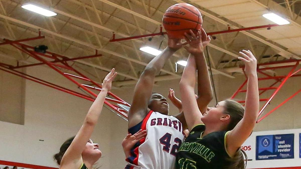 Grapevine forward Symone Wesley (42) is becoming a good third scoring option for the Lady Mustangs.