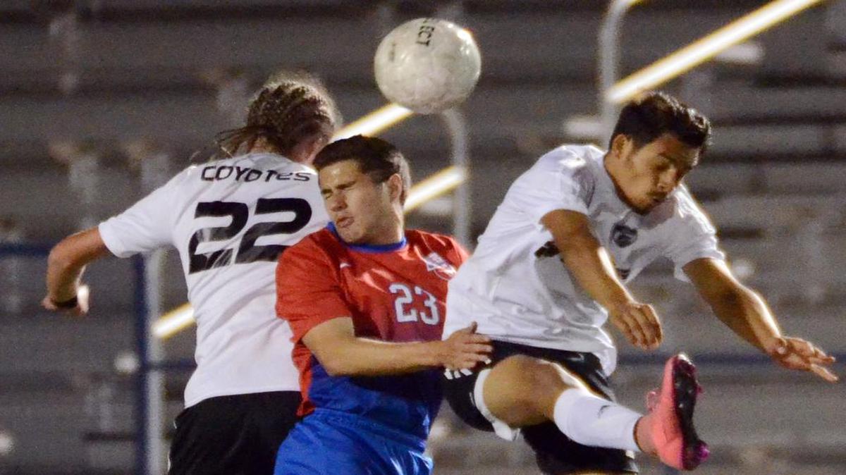Grapevine's John Morin (center) has played well throughout district, his coach says.