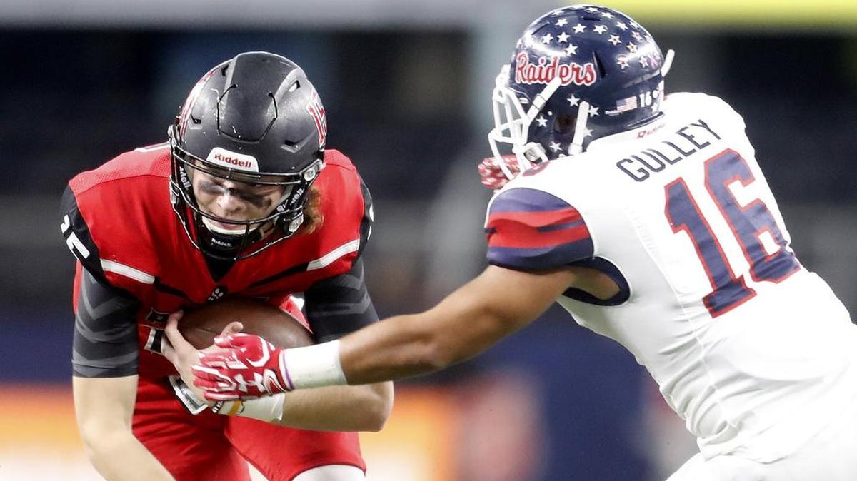 Heritage quarterback Cam Roane (15) has played his last football game as a Panther, but the program feels it’s just getting started in establishing itself as a playoff power.
