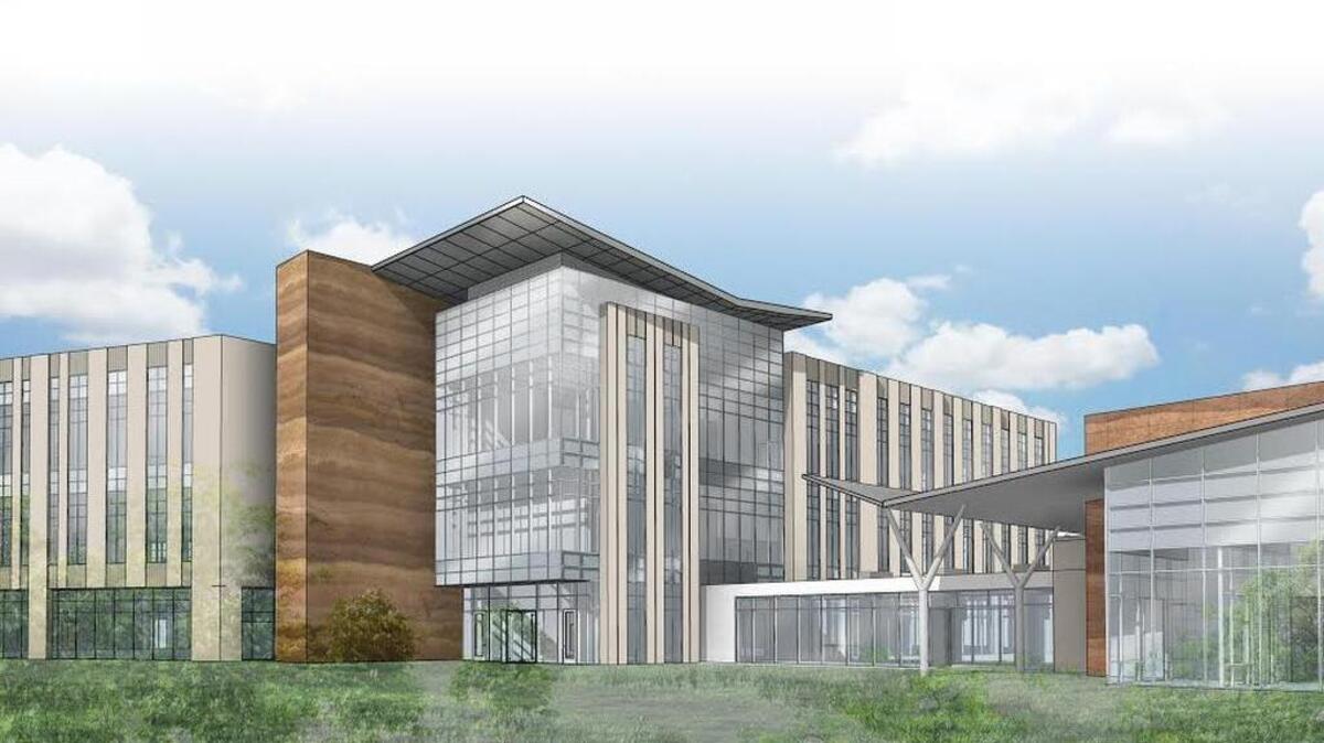 An artist’s rendering of the Kubota headquarters that will be located in Grapevine.