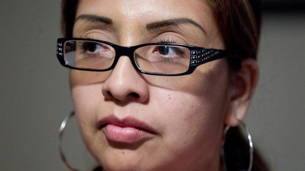 
Martha Romero, 29, widow of Rubén García Villalpando, an unarmed man who was shot by a Grapevine police officer. 
