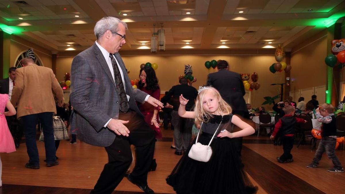 Matthew Browne did the Twist with his daughter Ella.