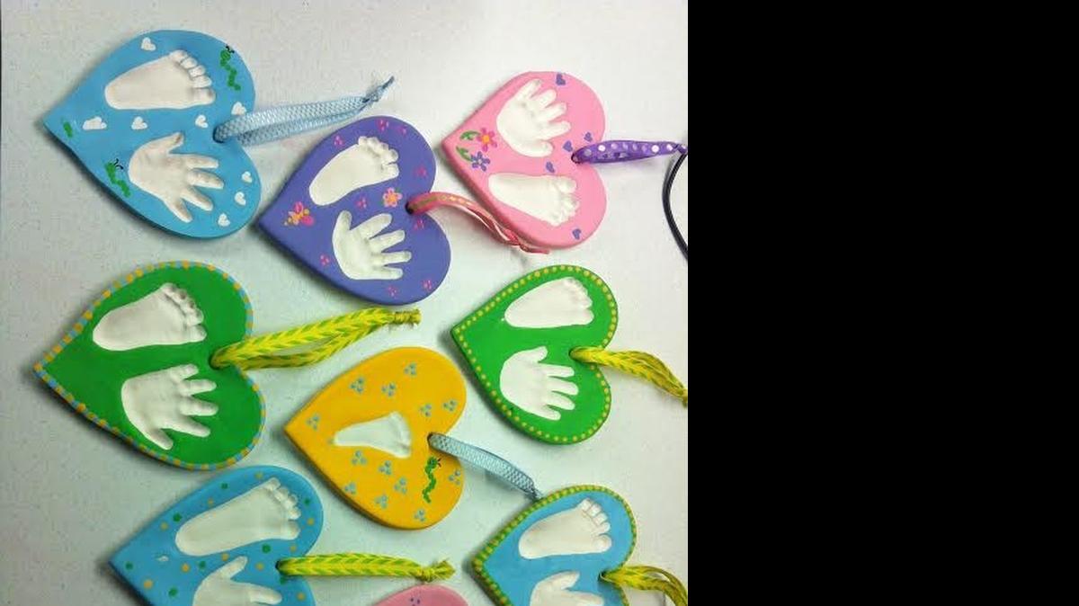 
Baylor staff gave new moms a cast of the newborn’s feet on Mother’s Day.
