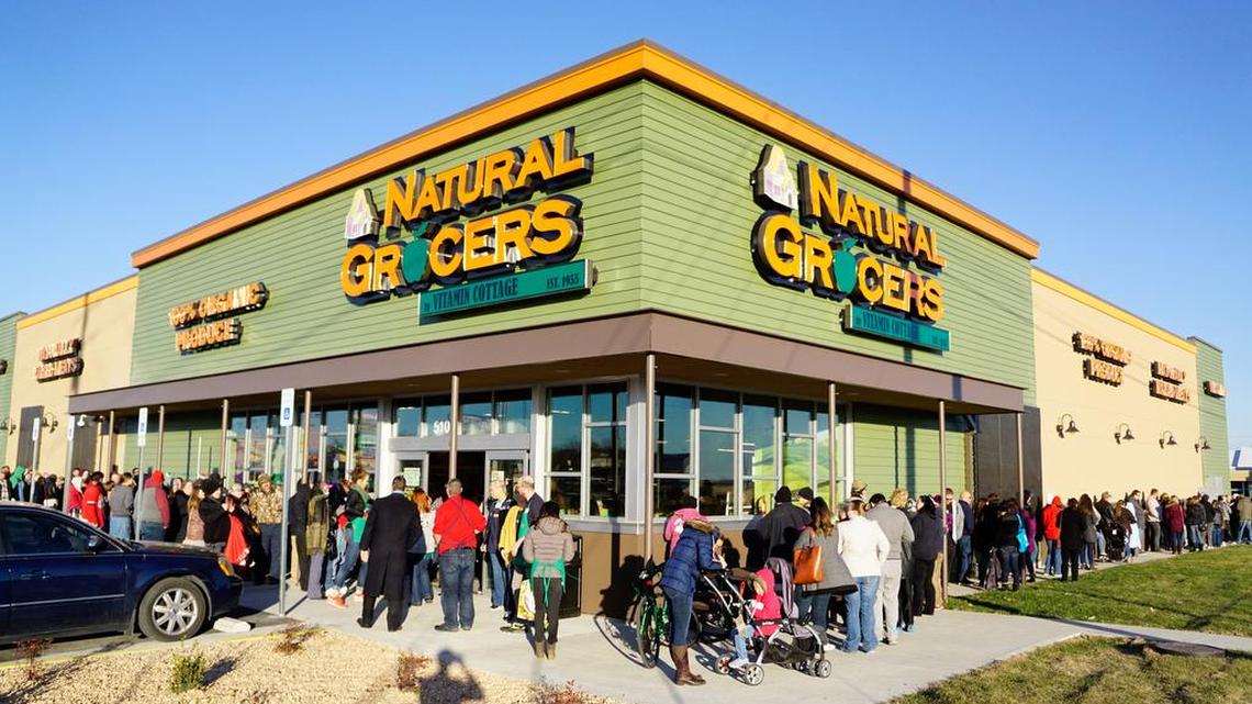 Over 200 people lined up for a grocery giveaway at the Joplin, Missouri, opening. A giveaway also is planned for the opening of the Texas stores, including the one in Keller.