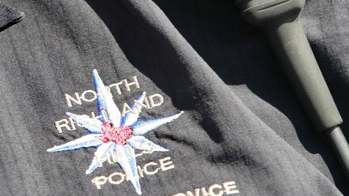 A spokesman with the North Richland Hills Police Department said the driver of an antique vehicle lost control and collided with the motorcycle. . (Fort Worth Star-Telegram/Paul Moseley)