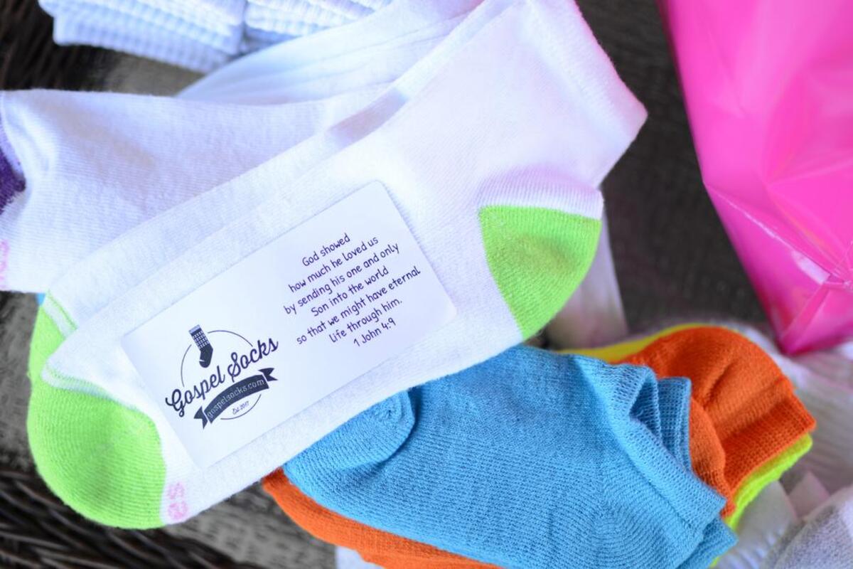 About 1,500 socks have been donted to The Beautiful Feet Ministries since Febuary.