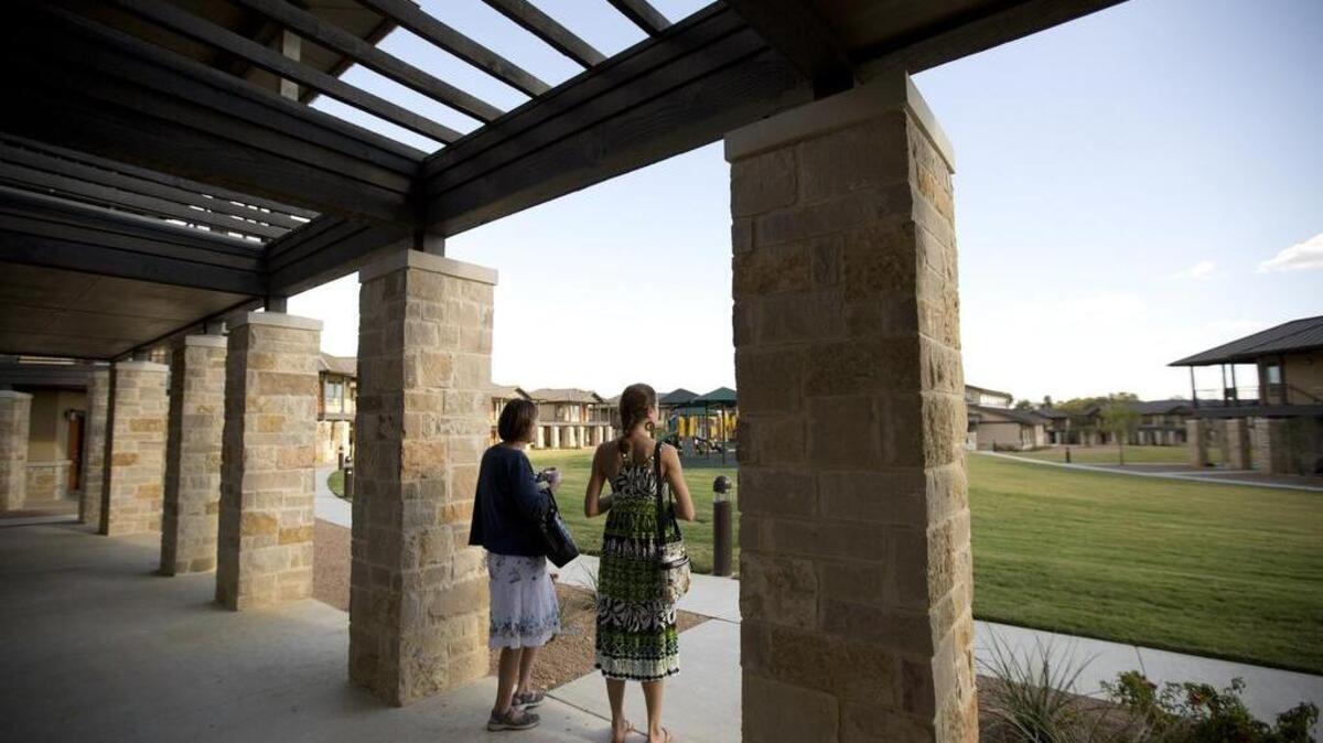 
Tours were given earlier this week at The Gatehouse at Grapevine, a 61-acre supportive living community designed for women in crisis and their children.
