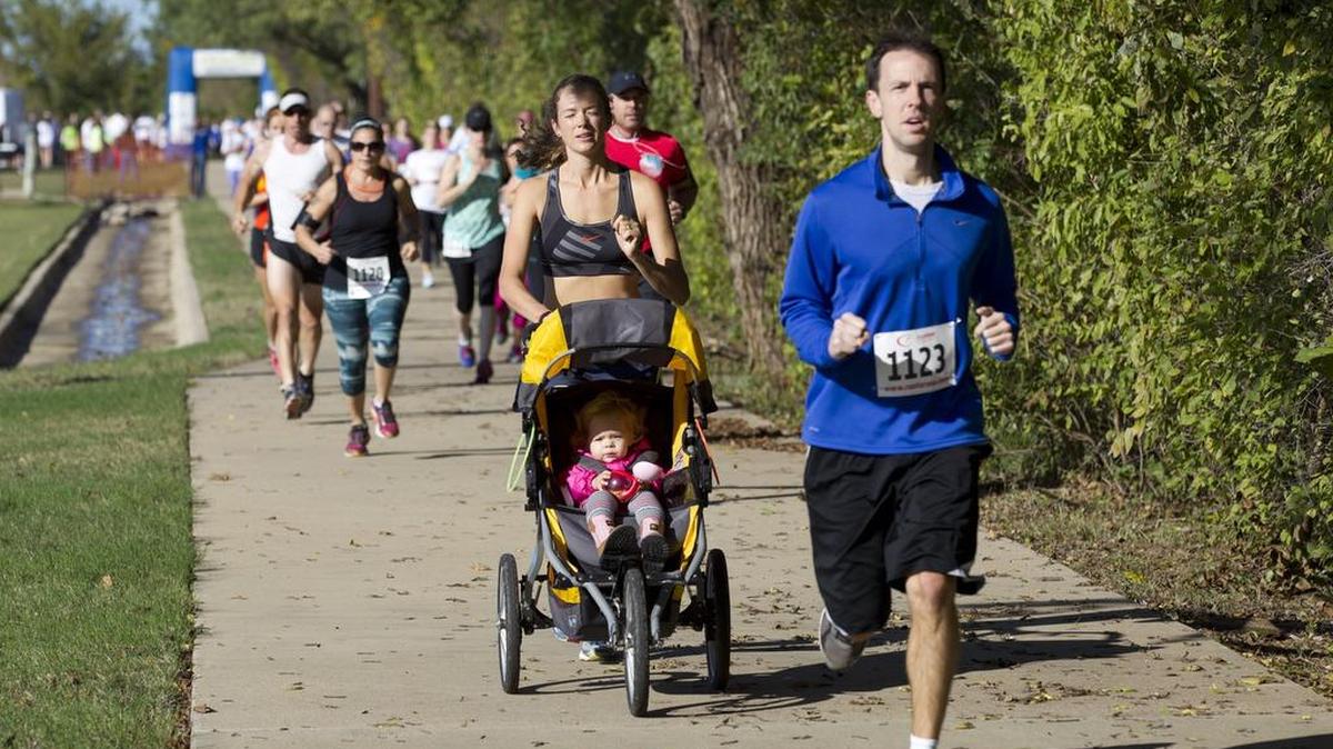Runners start out on a 10K run. Members of the nonprofit Keep Colleyville Beautiful, an affiliate of Keep Texas Beautiful and Keep America Beautiful, held an inaugural walk/run in Colleyville on Nov. 7.