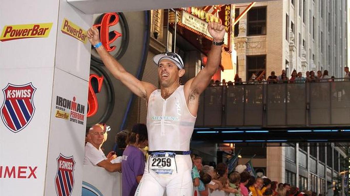 Robert Arruda recently participated in his eighth Ironman competition. His competitions have taken him across the world, including Australia, Canada and France.