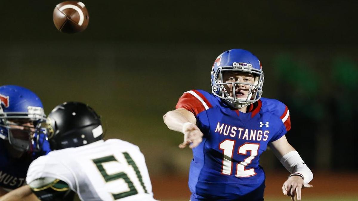 Grapevine quarterback Alan Bowman (12) has become a standout since joining the team as a rough-around-the-edges freshman.