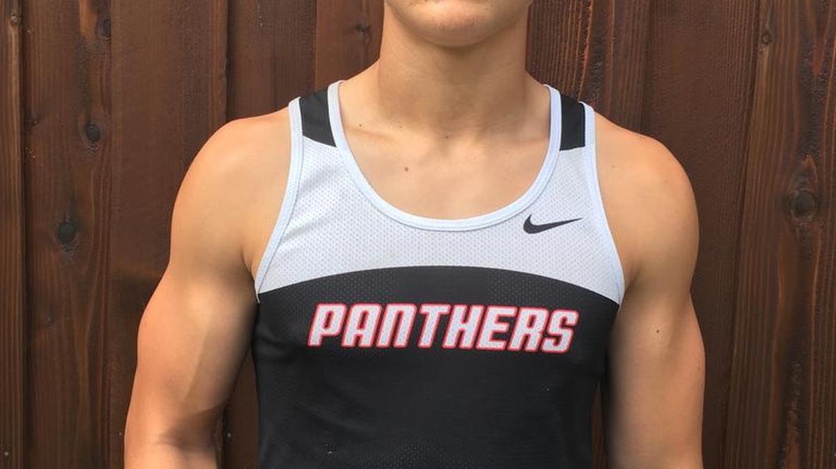 Jager Mundheim of Colleyville Heritage High School excels in events like shotput and discus along with hurdles and pole vault.