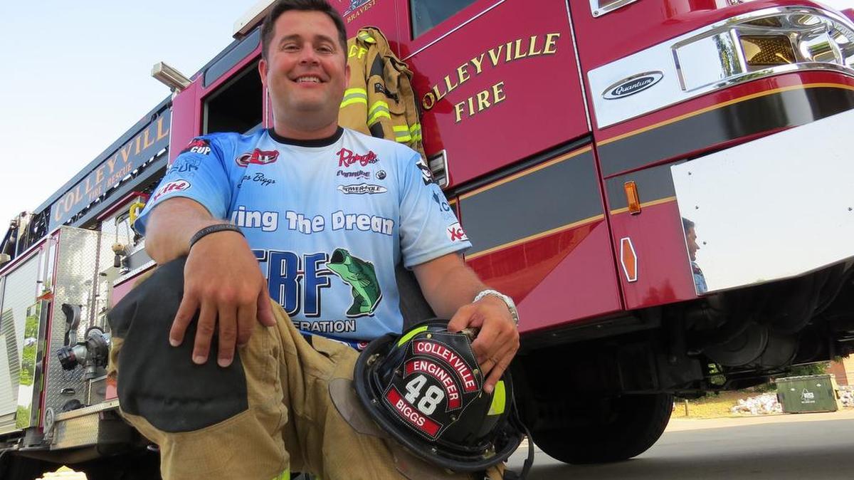 
Colleyville firefighter/paramedic James Biggs blends a public service career with professional bass fishing and will compete in the Forrest Wood Cup later this month.
