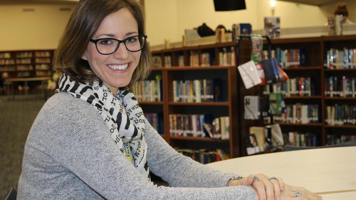 Keller High librarian Audrey Wilson Youngblood has a plan to attract more students to the school library.