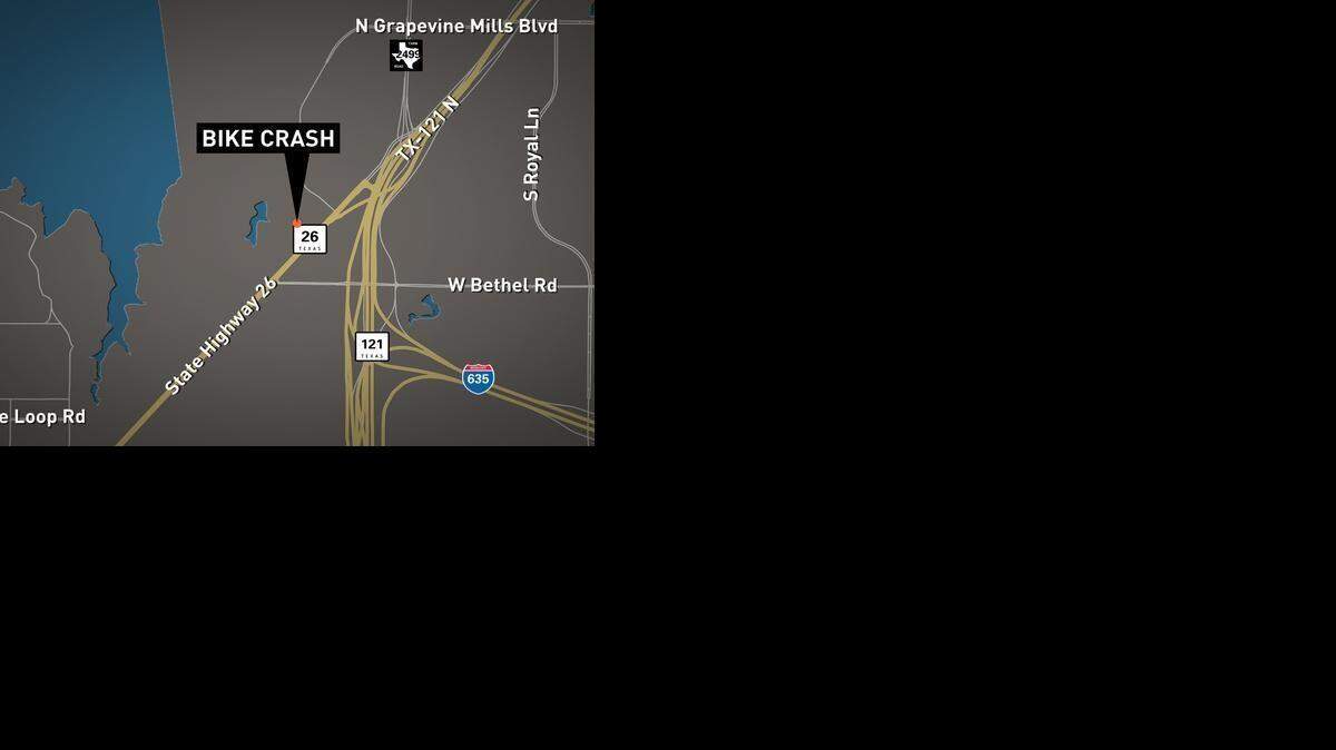 
A bicyclist was hit by an SUV shortly before 10 p.m. Saturday on Grapevine Highway in Grapevine.
