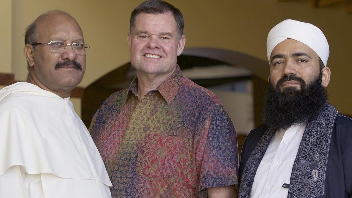 
From left, Father James Channan of Pakistan, Pastor Bob Roberts of NorthWood Church in Keller and Grand Imam Khateeb Molana Syed Muhammad of the Badshahi Mosque in Lahore, Pakistan.
