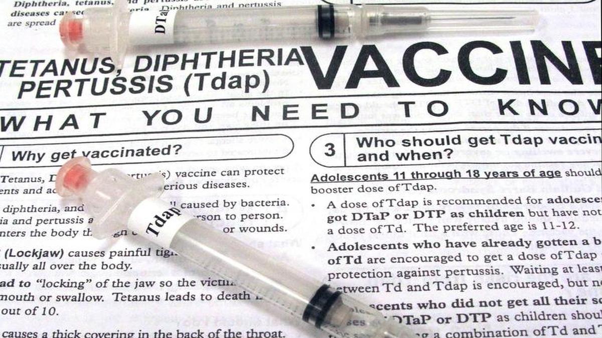 Star-Telegram archived photo of diphtheria, tetanus and pertussis vaccine.