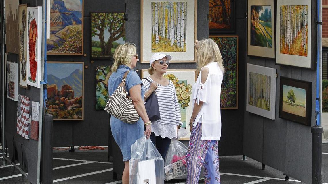 Art in the Square at Southlake’s Town Square.