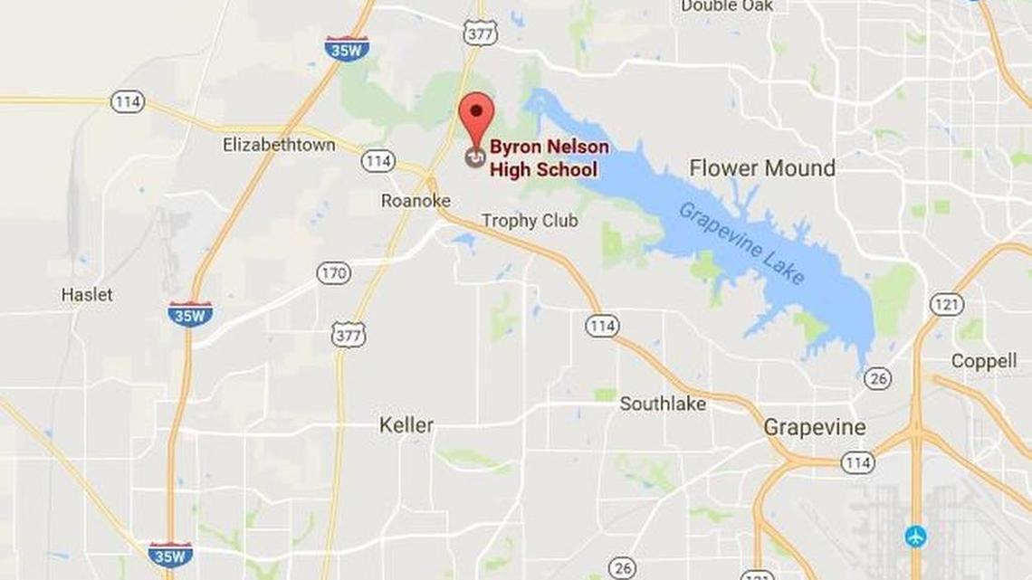 Bryon Nelson High School was put on lockdown Monday afternoon.