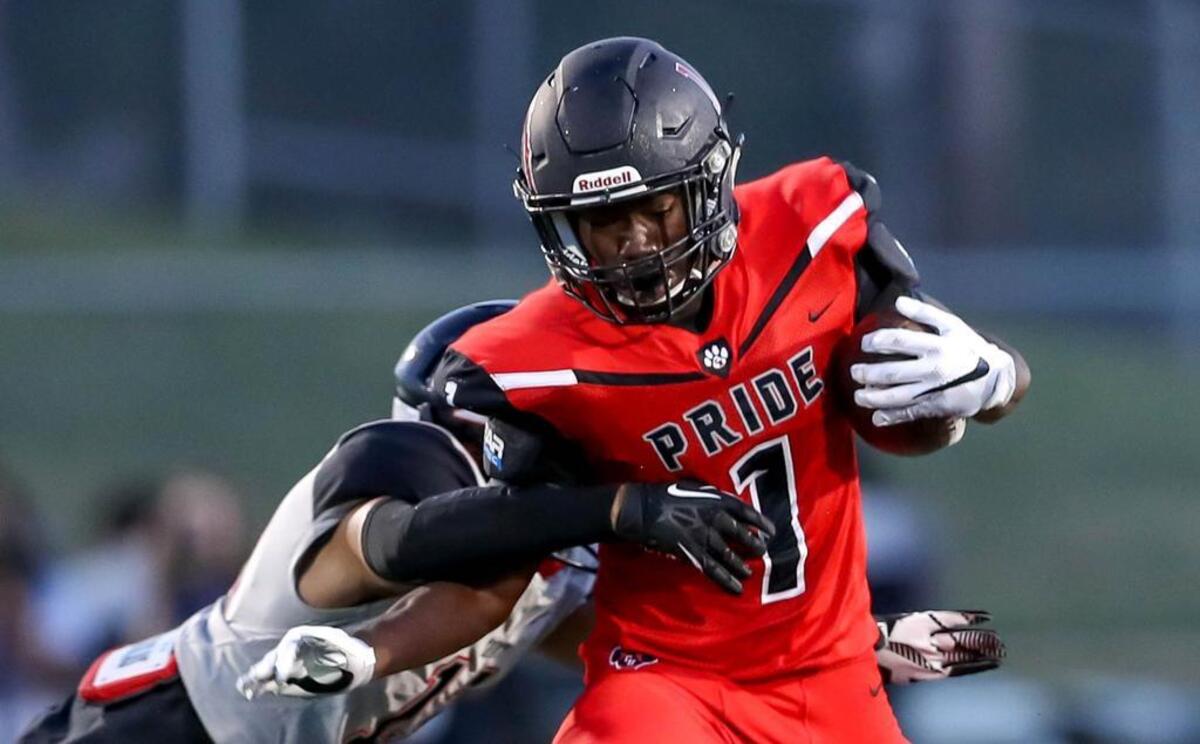 Colleyville Heritage wide receiver Ke'von Ahmad (1) and several other standouts will return to action on Friday.