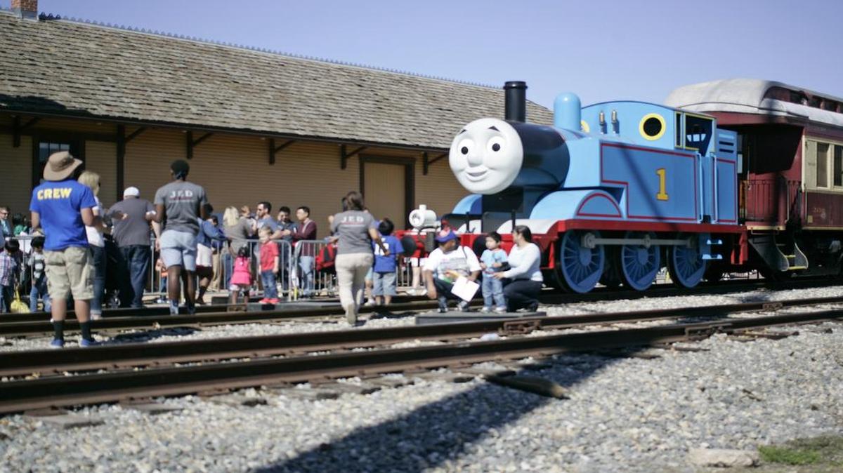 Thomas the Tank Engine stopped in Grapevine last year.