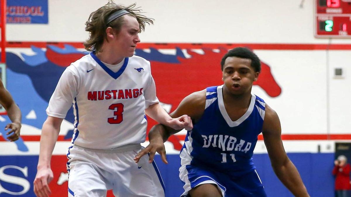 Grapevine wing Ethan Tabor (3) has worked his way to becoming one of the top scorers for the Mustangs.