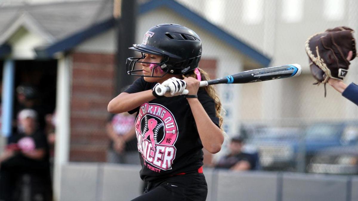 Kassandra Salinas, a first-team all-district selection last season, is back in the outfield this season for Trinity.