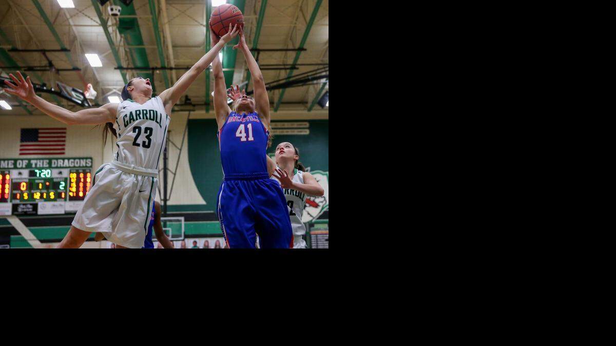 
Carroll forward Priscilla Smeenge (23) has scored in double digits in seven of the first 12 games.
