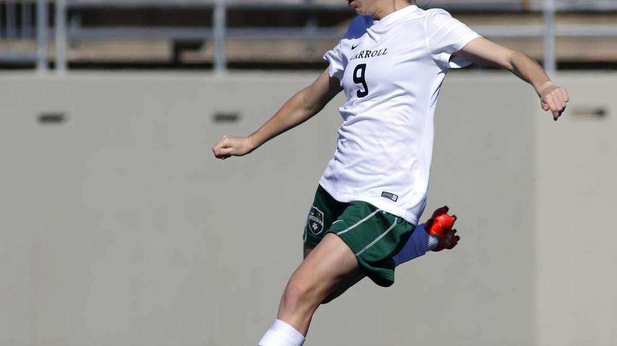 Carroll Lady Dragons Allie Luna scored twice in her team’s recent win over state champion Coppell.