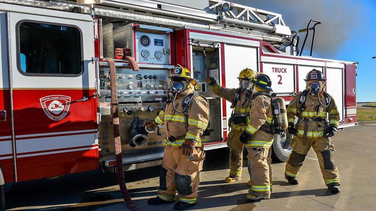 The fire truck donated by Grapevine Fire Department to Tarrant County College — a 1999 E-ONE 75-foot Quint — passed its serviceable life with the city.