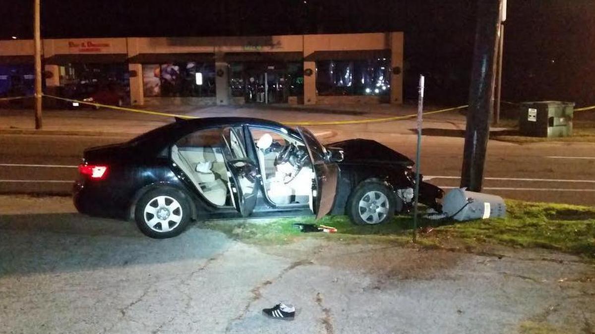 Denton police are investigating a shooting that left the driver of this sedan in critical condition. Witness reports indicate the 20-year-old UNT student was shot after words were exchanged with the occupants of another vehicle.