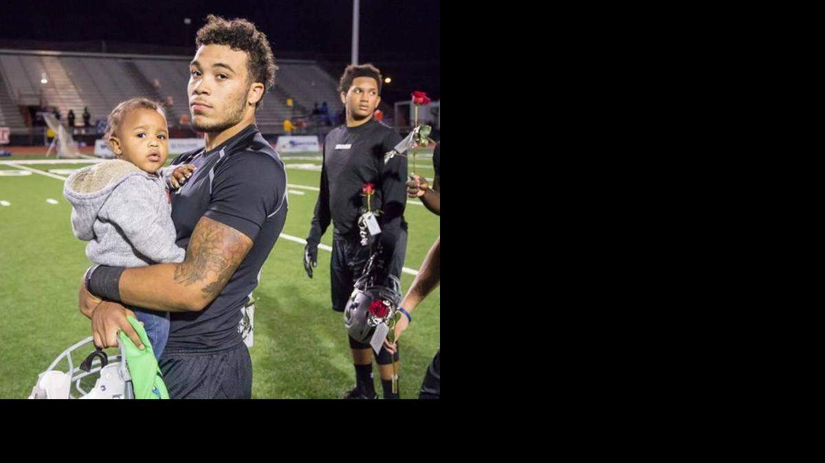 
A suspect in the Jan. 12 killing of Arlington Martin’s Carl Wilson was arrested early Thursday in Arlington, police said. Wilson, 18, is shown in the photo with his son, Carl III.
