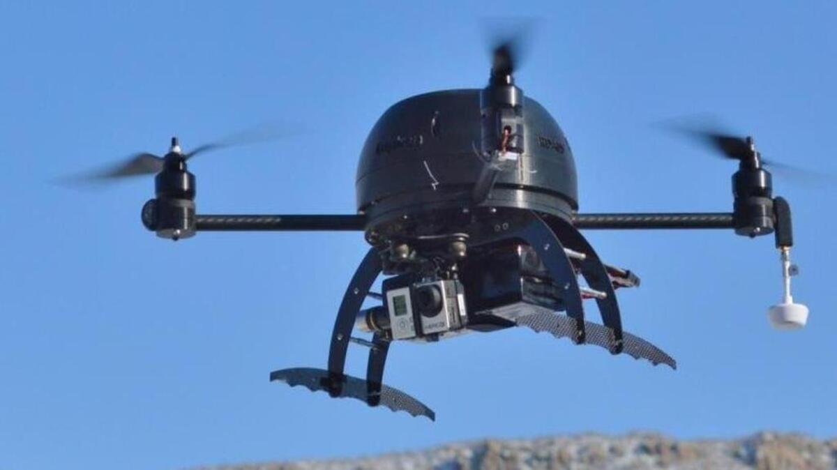One of the three quadcopters the Arlington police use for law enforcement.