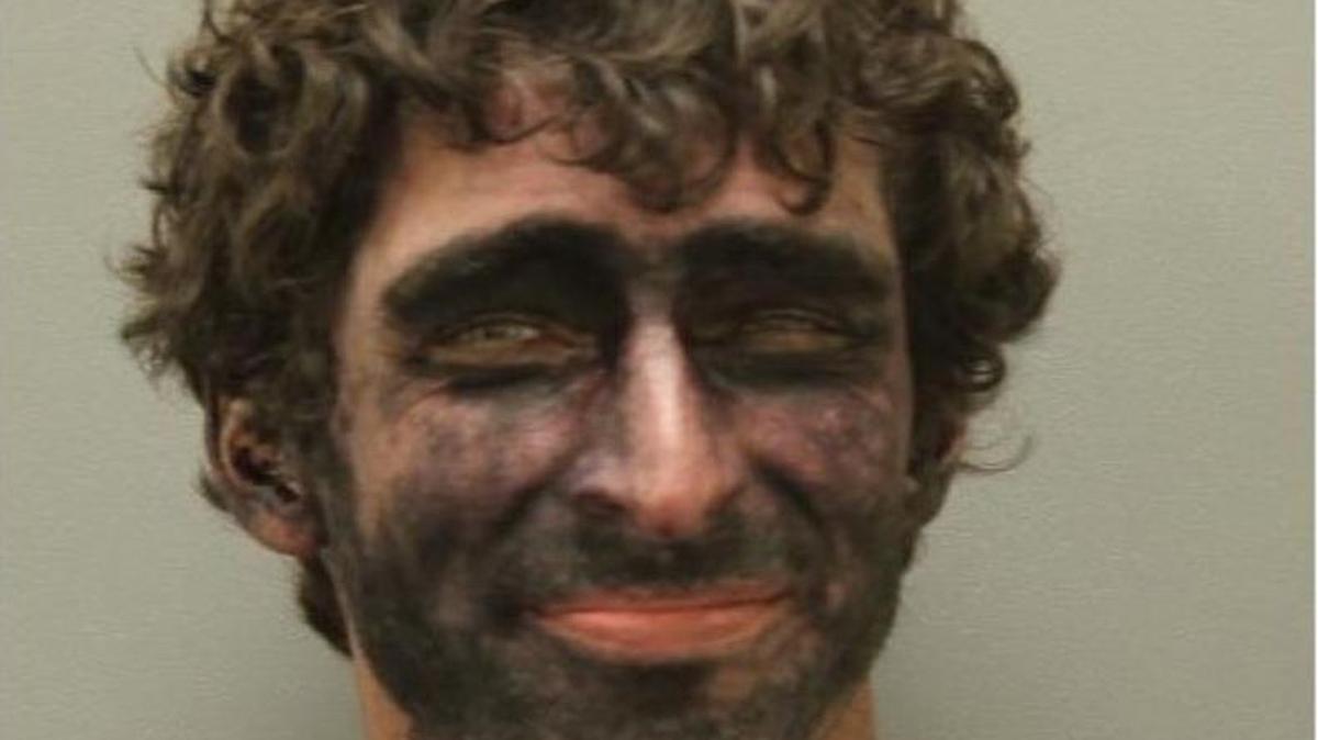 Joseph Augustini, 25, was arrested Monday on charges of non-alcoholic public intoxication and possession of drug paraphernalia, according to Denton County Jail records.