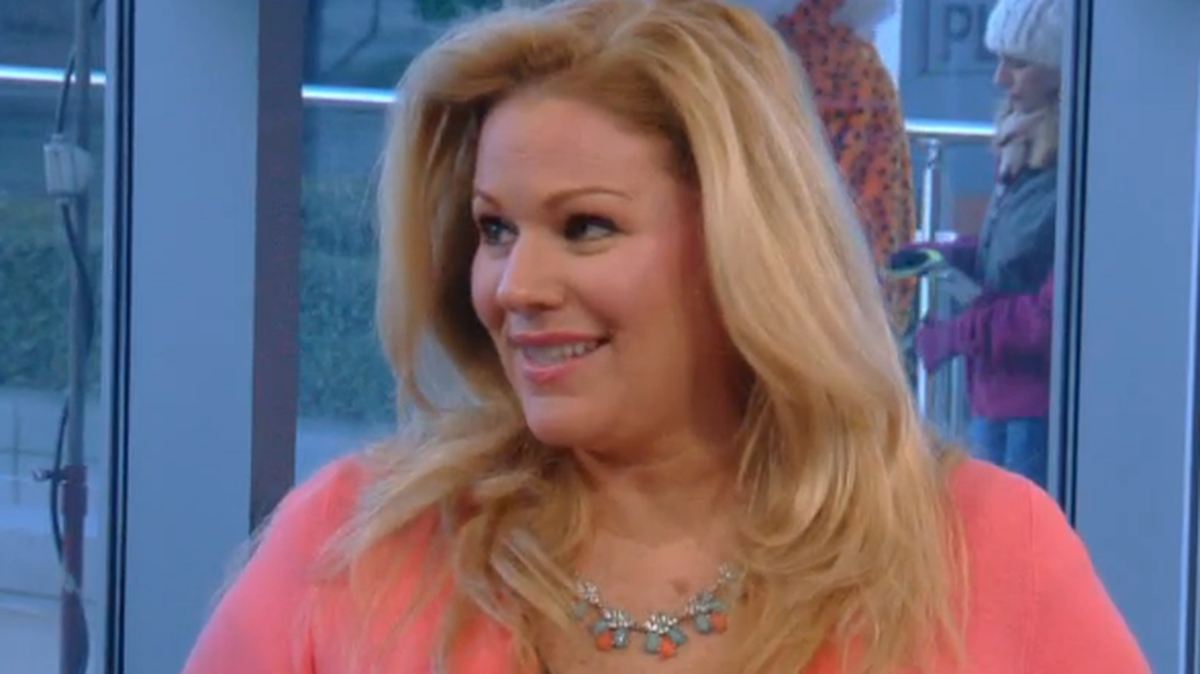 Stacy Fawcett in a WFAA screen capture from the April 2 edition of News 8 Daybreak