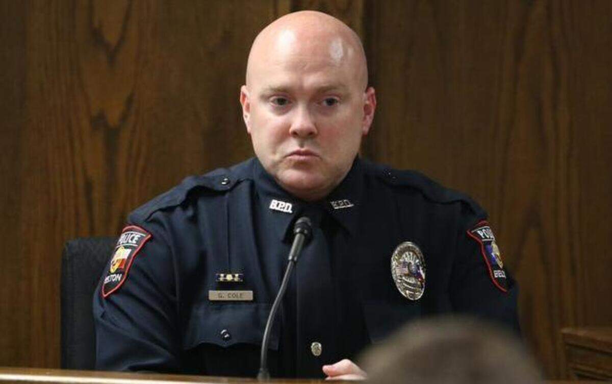 
Gene Cole, now a Belton police officer, testifies about hearing Eddie Ray Routh admit to killing Chris Kyle and Chad Littlefield while in the Erath County Jail in June 2013 while Cole was an Erath County sheriff's deputy. Cole said Routh was upset because Kyle and Littlefield would not talk to him. 
