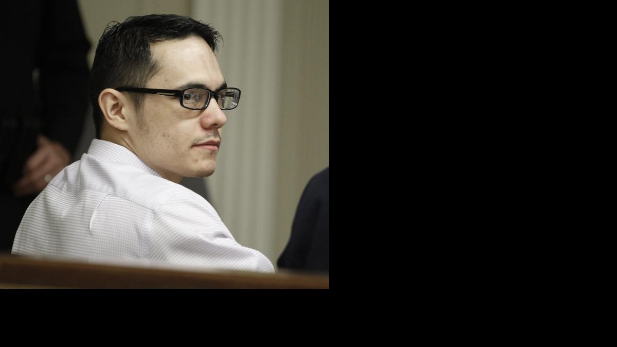 
Defendent Gabriel Armandariz looks around the courtroom on Friday, Feb. 20, 2015. He is accused of killing his two sons in Graham.
