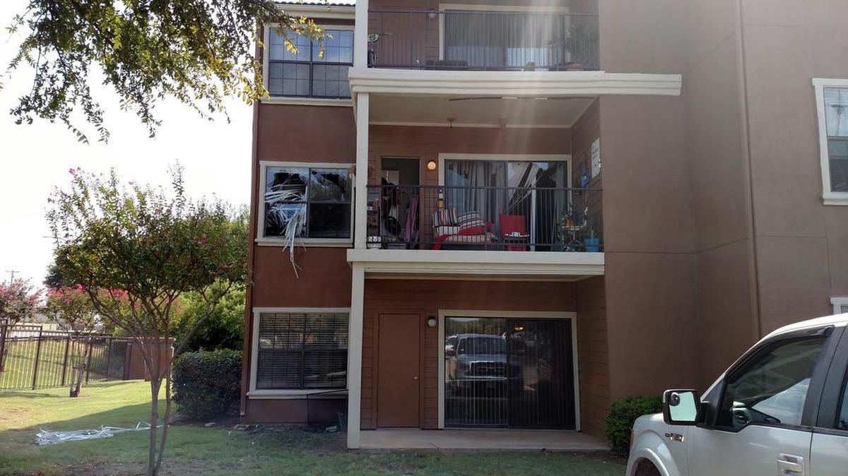 
A shooting suspect jumped out of a second story apartment after SWAT deployed gas in the unit. The shooting victim was transported to a hospital in serious condition and the suspect was also transported with minor injuries.

