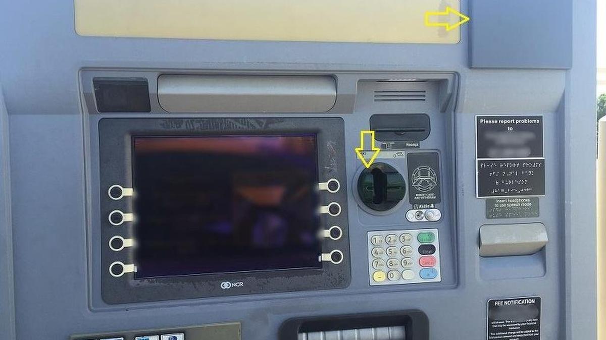 An ATM in Burleson where a skimming device and camera were found Aug. 11.