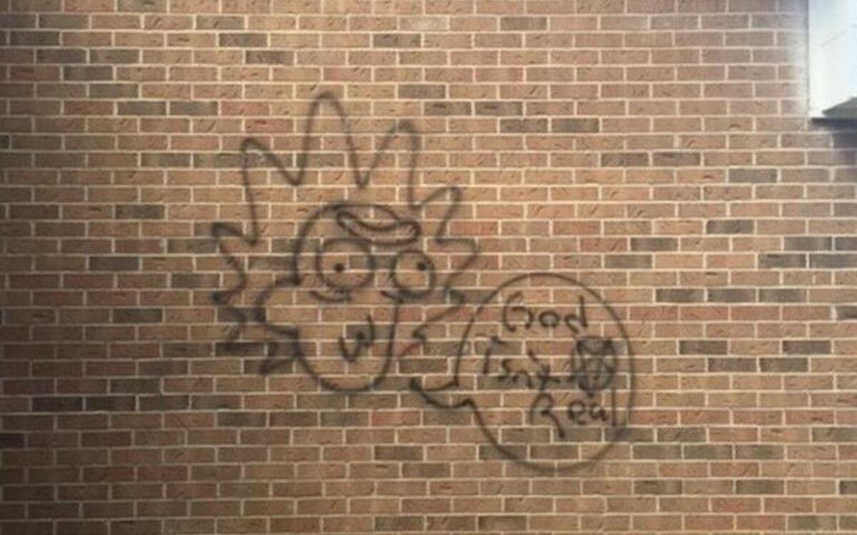 A Baptist church between Weatherford and Springtown was defaced by vandals.