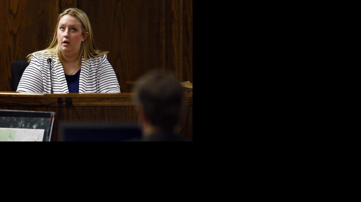 
Eddie Ray Routh's girlfriend Jennifer Weed testifies during Routh’s capital murder trial Wednesday in Stephenville.
