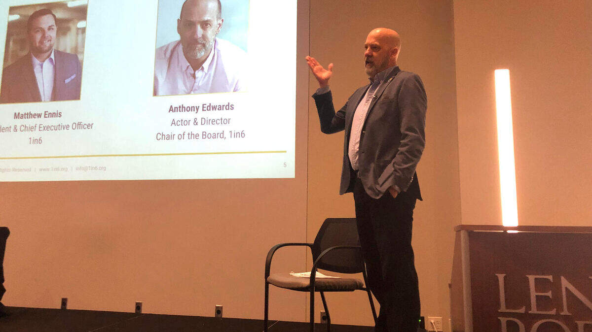 Actor Anthony Edwards spoke to Tarrant County leaders and community groups Thursday about the importance of supporting male survivors of sexual abuse and assault during The Tarrant County Sexual Abuse Advisory Council’s annual conference.