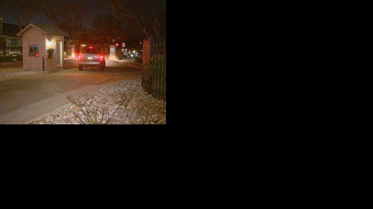 
Apartment complex in Dallas where an officer and one other person were shot and killed Saturday, police say.
