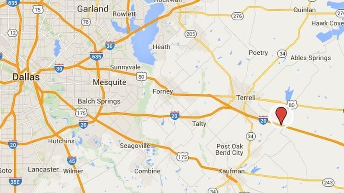 A Ford car was crushed by a boat Tuesday night. The driver was not seriously injured.