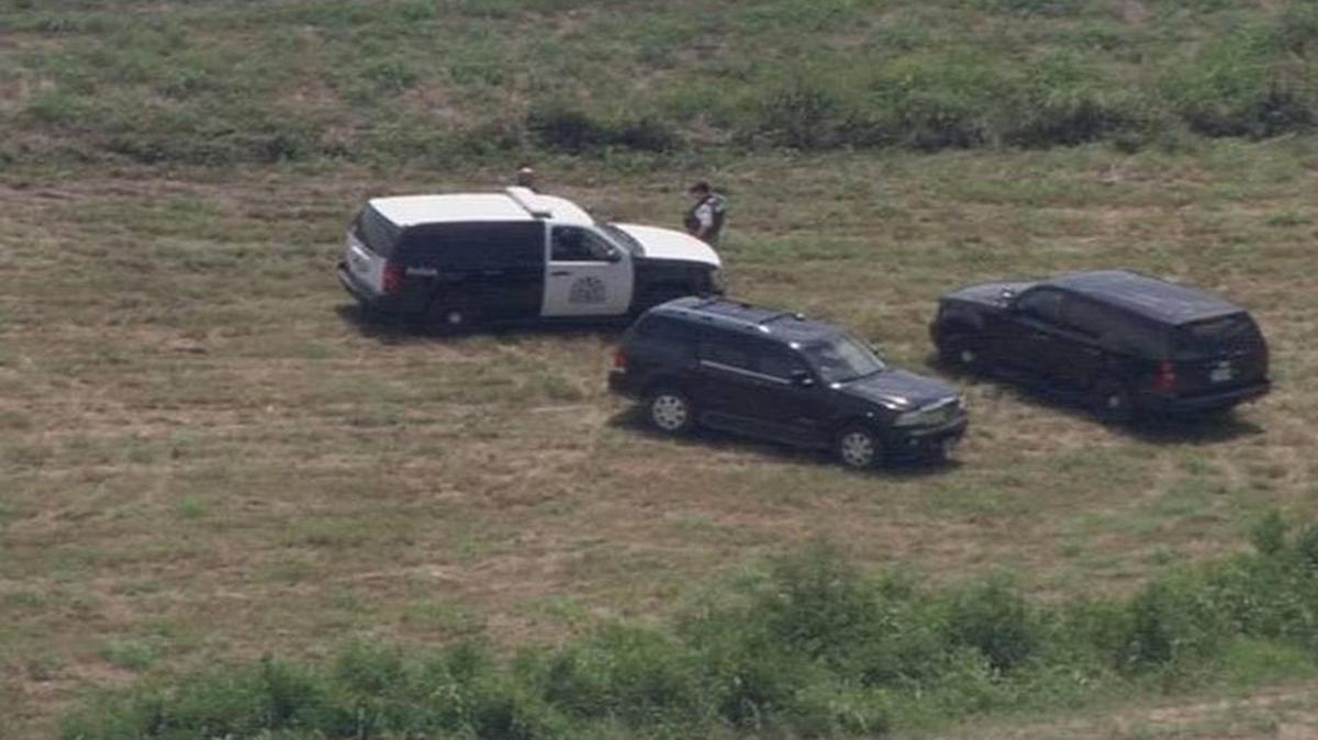 Authorities were conducting search for suspects who fired at them during a high speed chase on July 12, 2016.