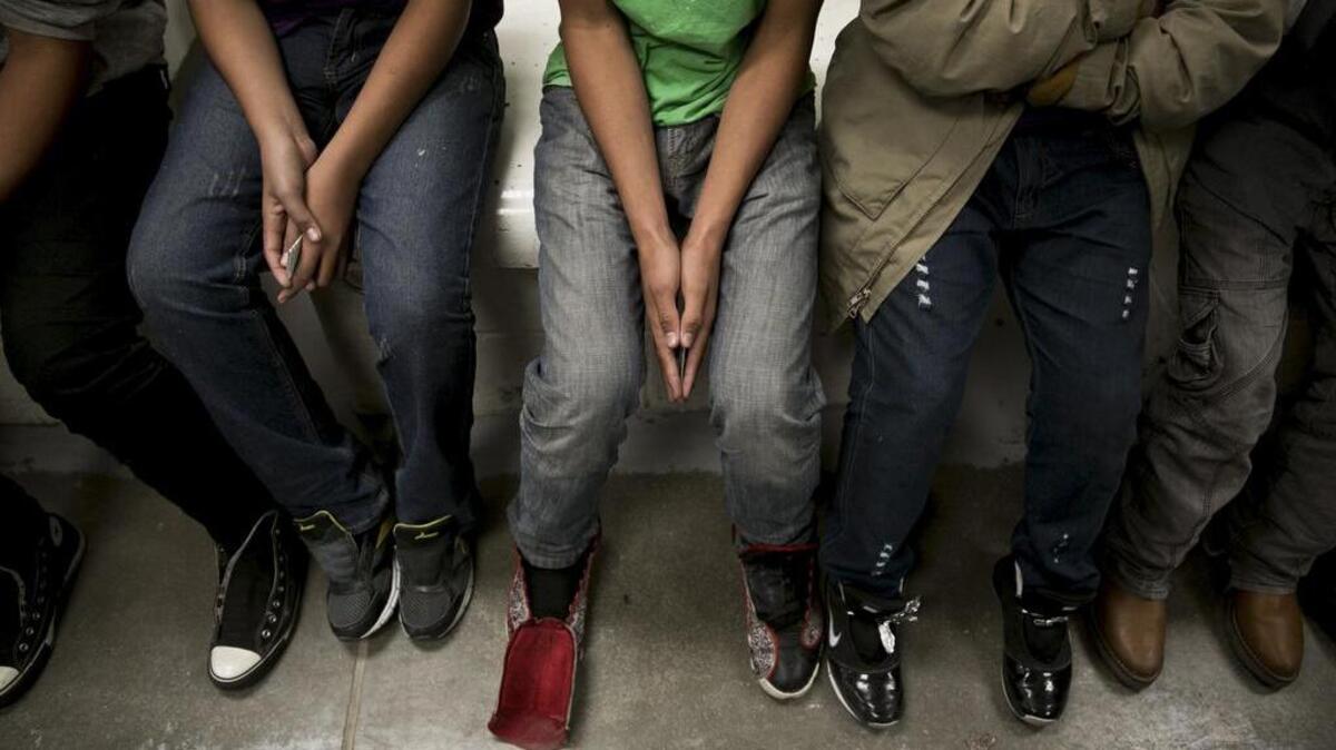 Undocumented immigrant minors from Central America are processed at the U.S. Border Patrol Fort Brown Station in Brownsville in this file photo.