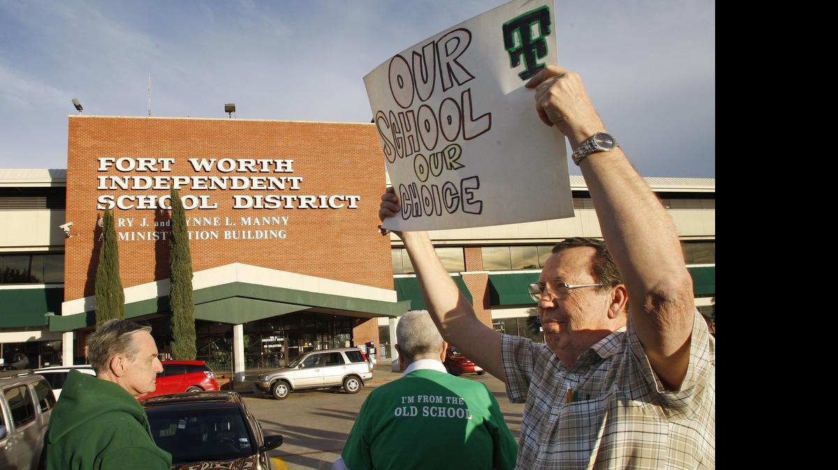 
The Fort Worth school district administration building in a file photo.
