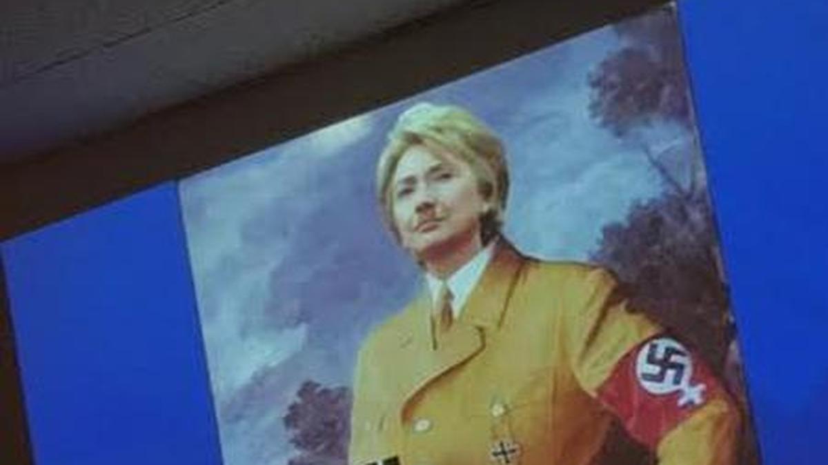 A Joshua High School parent is worried recent lessons at Joshua High School crossed the line into political indoctrination. These images were reportedly part of a lesson in a World History class.