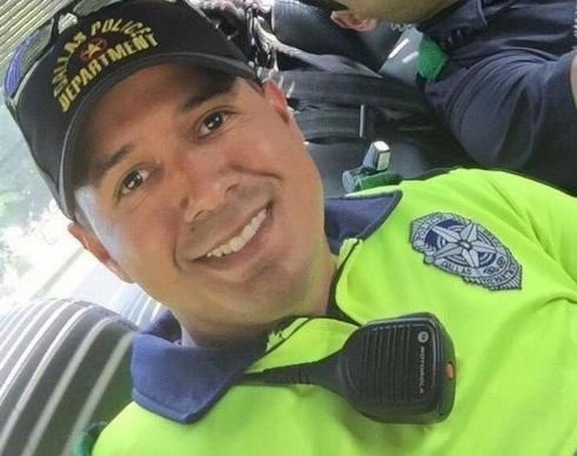 Zamarripa, 32, was on bike patrol when a sniper attacked police officers protecting protesters at a Black Lives Matter march in downtown Dallas on July 7, 2016. The other slain officers were: Sr. Cpl. Lorne Ahrens, 48, Dallas police; Michael Krol, 40, Dallas police; Sgt. Michael Smith, 55, Dallas police; and Brent Thompson, 43, DART police.